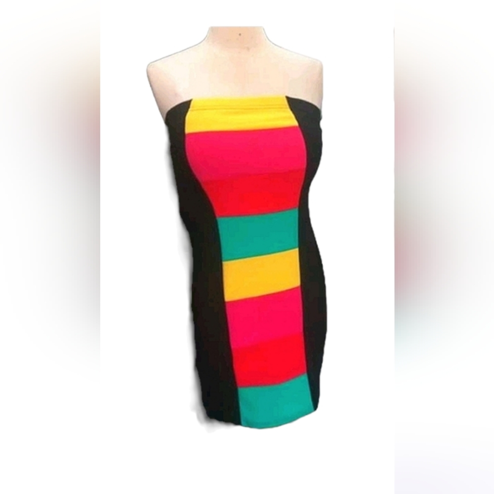 Connection 18 Strapple Multicolor Dress size M - Picture 3 of 11